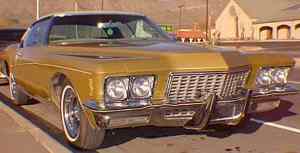 1972 model year: eggcrate grille and larger plate holder. 72's have vinylbody side mouldings.